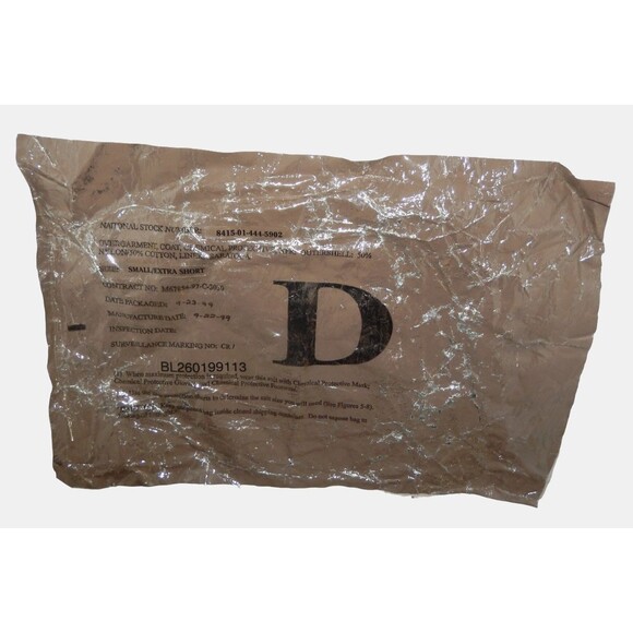 NEW - Military Chemical Protective Overgarment Jacket Desert Camo Sm-Extra Short - Picture 5 of 5